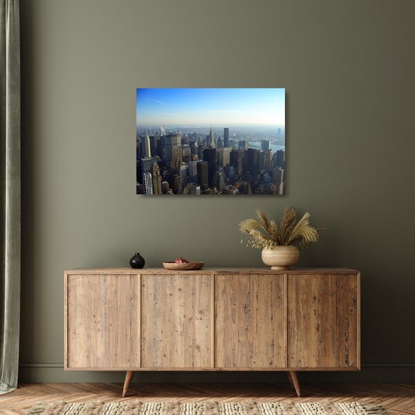 Sklenený obraz - Manhatten vo dne (70x50 cm)