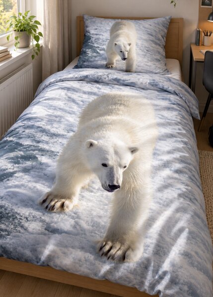 3d obliečky Polar Bear mikroplyš 140x200 cm
