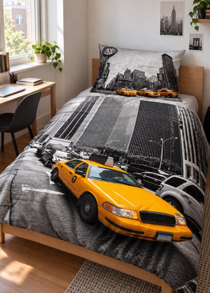 3d obliečky NY Taxi 140x200 cm