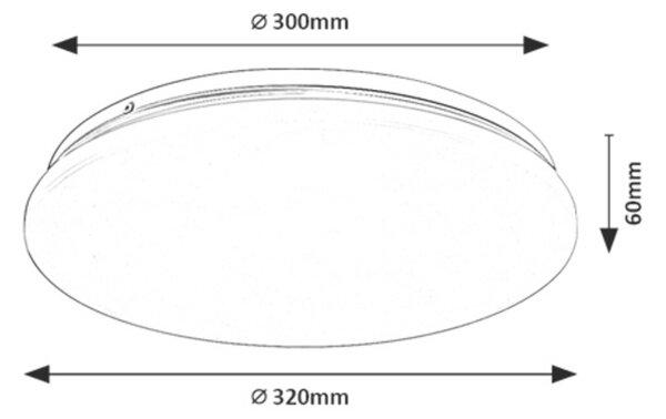 Rabalux LUCAS2 LED stropné svietidlo 71511