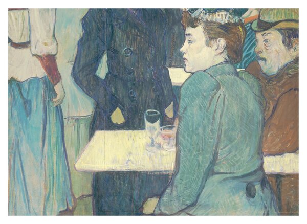 Sklenený obraz - Henri de Toulouse-Lautrec, A Corner of the Moulin de la Galette, reprodukcia (70x50 cm)