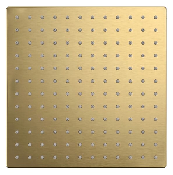 Štvorcová hlavová sprcha REA JS-P015BG 30cm Brush Gold