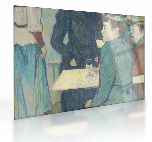 Sklenený obraz - Henri de Toulouse-Lautrec, A Corner of the Moulin de la Galette, reprodukcia (70x50 cm)