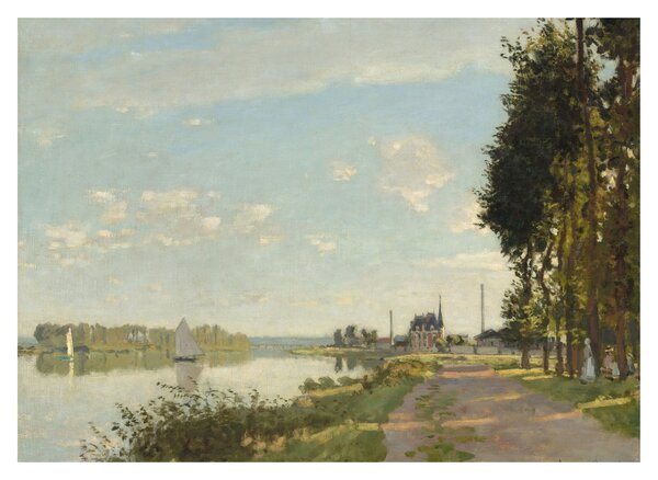 Sklenený obraz - Claude Monet, Argenteuil, reprodukcia (70x50 cm)
