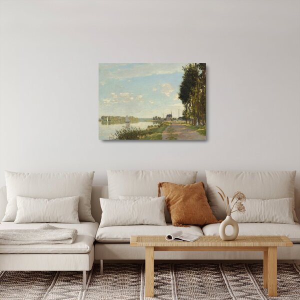 Sklenený obraz - Claude Monet, Argenteuil, reprodukcia (70x50 cm)