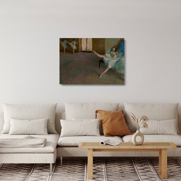 Sklenený obraz - Edgar Degas, Before the Ballet, reprodukcia (70x50 cm)