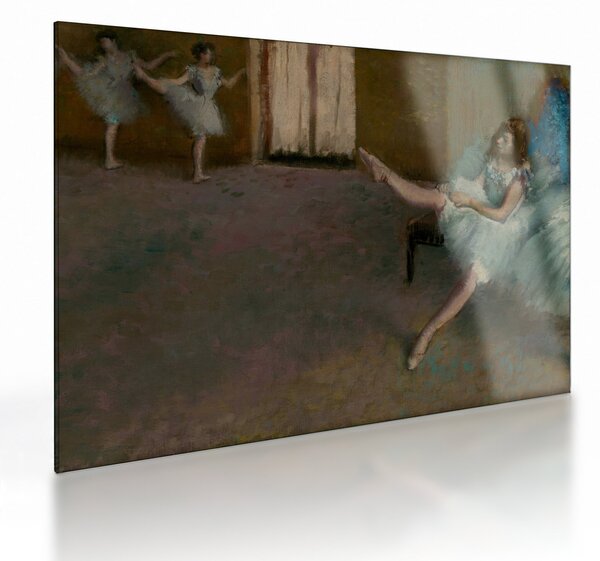 Sklenený obraz - Edgar Degas, Before the Ballet, reprodukcia (70x50 cm)