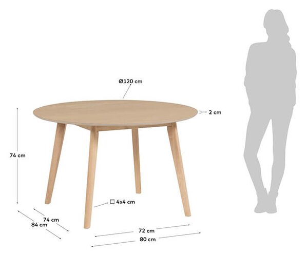 MUZZA JEDÁLENSKÝ STÔL BATILDE Ø 120 cm