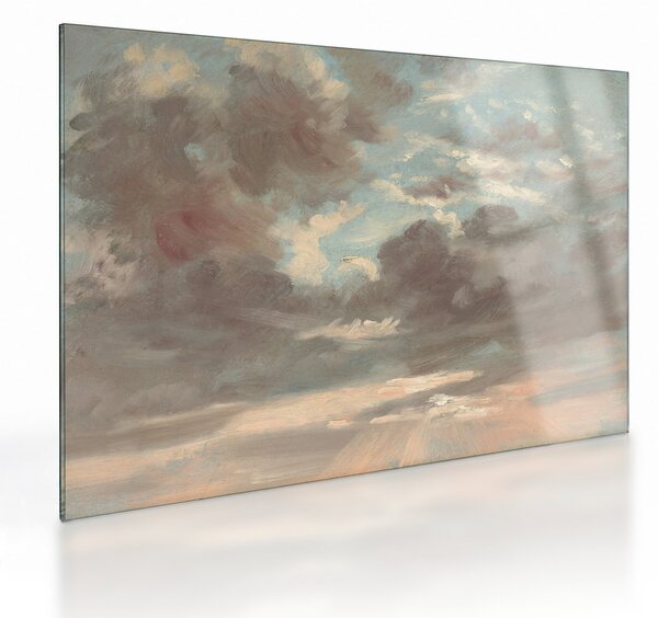Sklenený obraz - John Constable, Cloud Study Stormy Sunset, reprodukcia (70x50 cm)