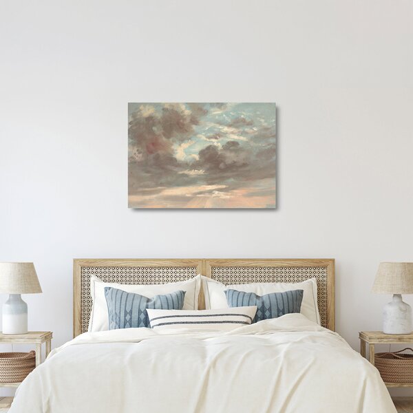 Sklenený obraz - John Constable, Cloud Study Stormy Sunset, reprodukcia (70x50 cm)