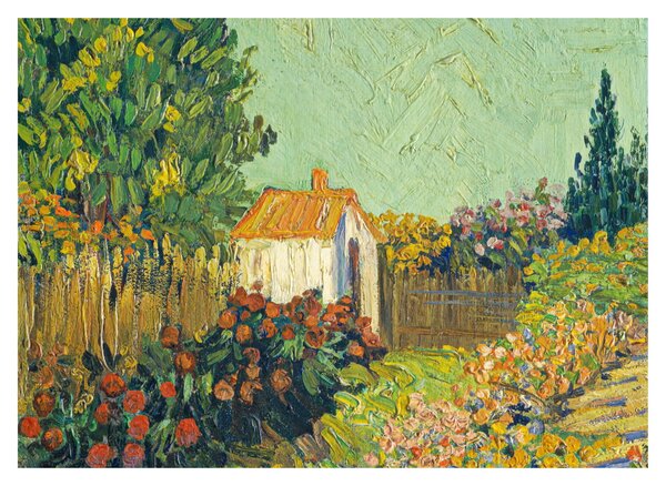 Sklenený obraz - Imitator of Vincent van Gogh, Landscape, reprodukcia (70x50 cm)