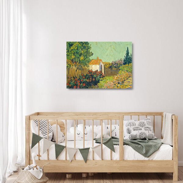 Sklenený obraz - Imitator of Vincent van Gogh, Landscape, reprodukcia (70x50 cm)