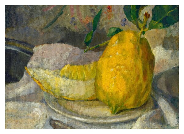 Sklenený obraz - French 19th Century, Melon and Lemon, reprodukcia (70x50 cm)