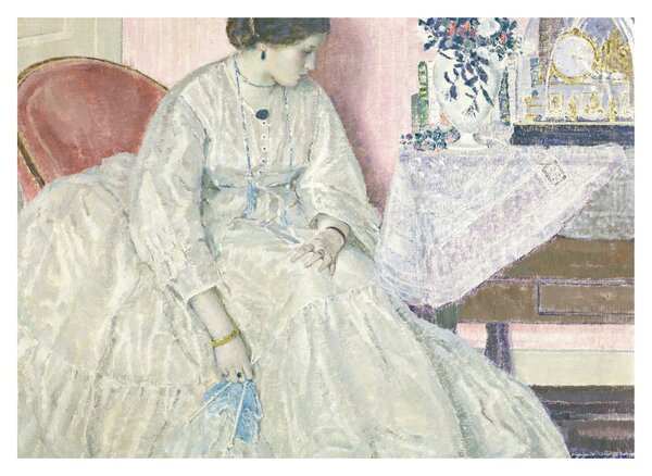 Sklenený obraz - Frederick Carl Frieseke, Memories, reprodukcia (70x50 cm)