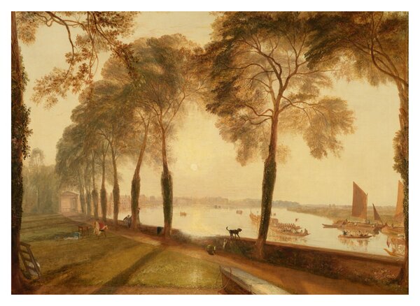 Sklenený obraz - Joseph Mallord William Turner, Mortlake Terrace, reprodukcia (70x50 cm)
