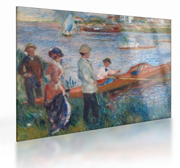 Sklenený obraz - Auguste Renoir, Oarsmen at Chatou, reprodukcia (70x50 cm)