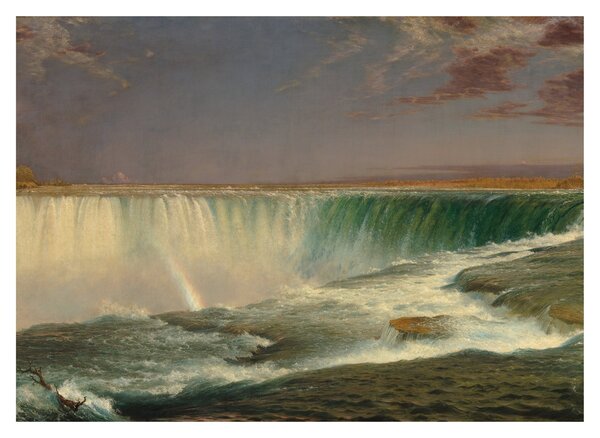 Sklenený obraz - Frederic Edwin Church, Niagara, reprodukcia (70x50 cm)