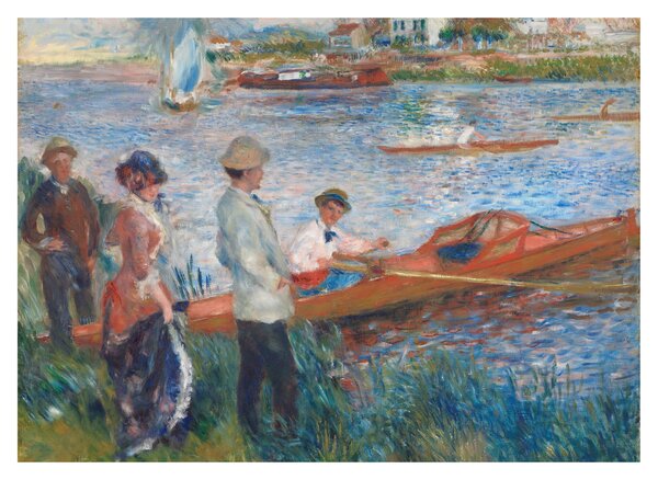 Sklenený obraz - Auguste Renoir, Oarsmen at Chatou, reprodukcia (70x50 cm)