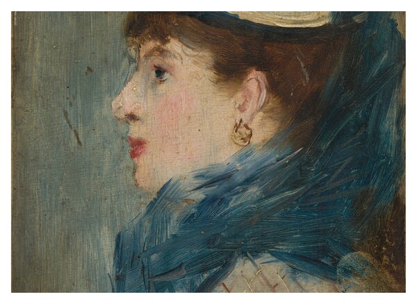 Sklenený obraz - Edouard Manet, Portrait of a Lady, reprodukcia (70x50 cm)