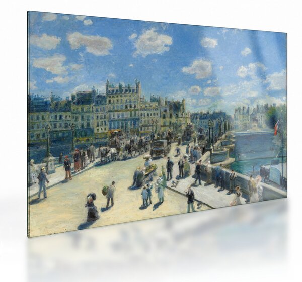 Sklenený obraz - Auguste Renoir, Pont Neuf, Paris, reprodukcia (70x50 cm)