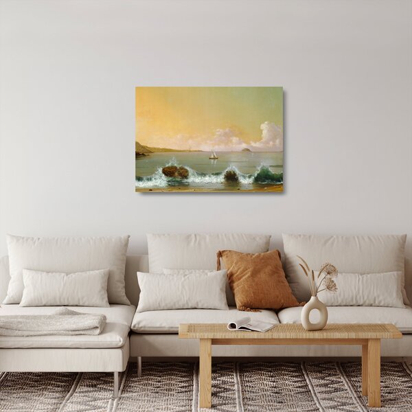 Sklenený obraz - Martin Johnson Heade, Rio de Janeiro Bay, reprodukcia (70x50 cm)