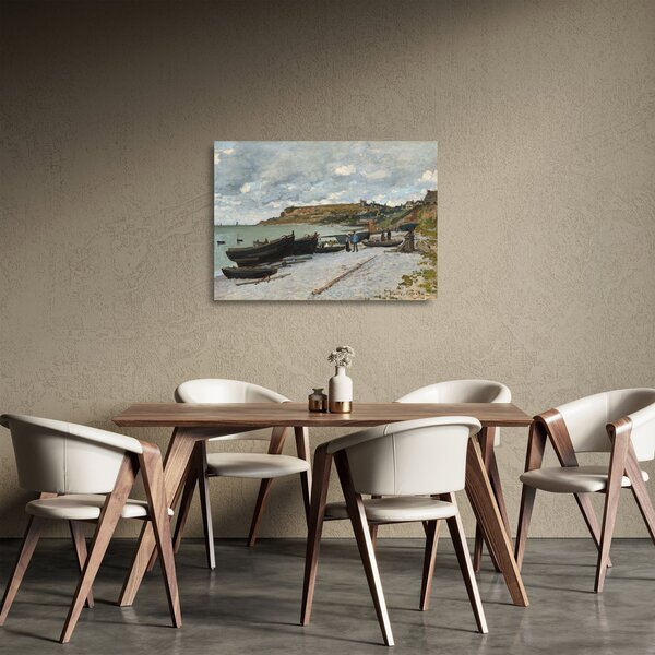 Sklenený obraz - Claude Monet, Sainte Adresse, reprodukcia (70x50 cm)