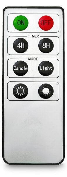 Solight sada LED svíček na vánoční stromek, 10x svíčka, dálkové ovládání, časovač, 1xAAA