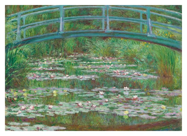 Sklenený obraz - Claude Monet, The Japanese Footbridge, reprodukcia (70x50 cm)