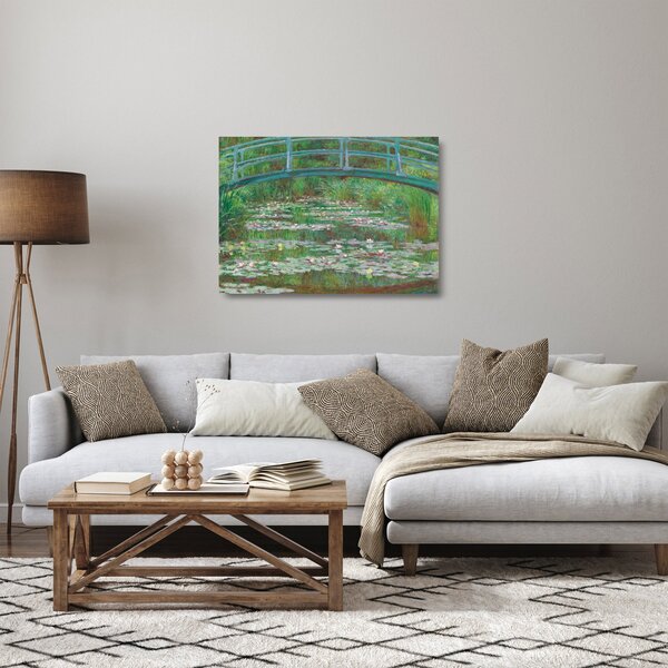 Sklenený obraz - Claude Monet, The Japanese Footbridge, reprodukcia (70x50 cm)
