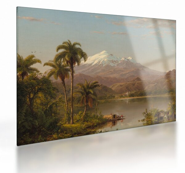 Sklenený obraz - Frederic Edwin Church, Tamaca Palms, reprodukcia (70x50 cm)