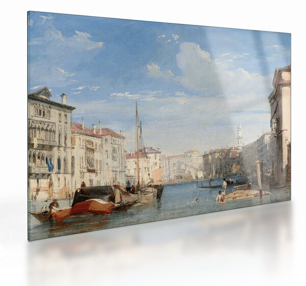 Sklenený obraz - Richard Parkes Bonington, The Grand Canal, reprodukcia (70x50 cm)