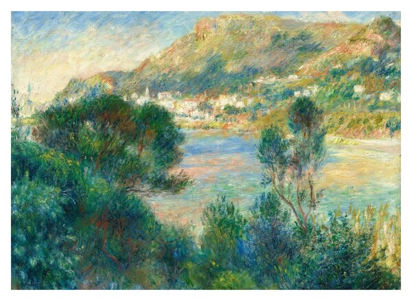 Sklenený obraz - Auguste Renoir, View of Monte Carlo from Cap Martin, reprodukcia (70x50 cm)