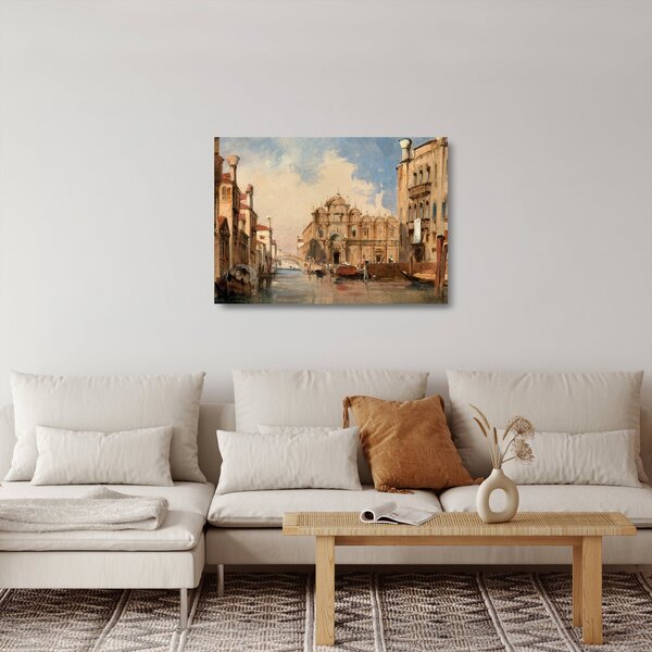 Sklenený obraz - Jules-Romain Joyant, The Scuola di San Marco, Venice, reprodukcia (70x50 cm)