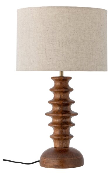 Stolové Lampa Bloomingville, Elinora, Hnedá / Hrdzavá, Spálňa, Drevo, Škandinávsky