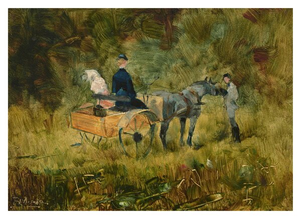 Sklenený obraz - Henri de Toulouse-Lautrec, The Trap, reprodukcia (70x50 cm)