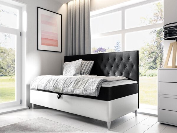 Mirjan24 Kontinentálna posteľ Junior Gerdise 2, Rozmer postele: 90x200, Dostupné poťahy: ekokoža Soft 017 (biela) + Fresh 09 5903211193064