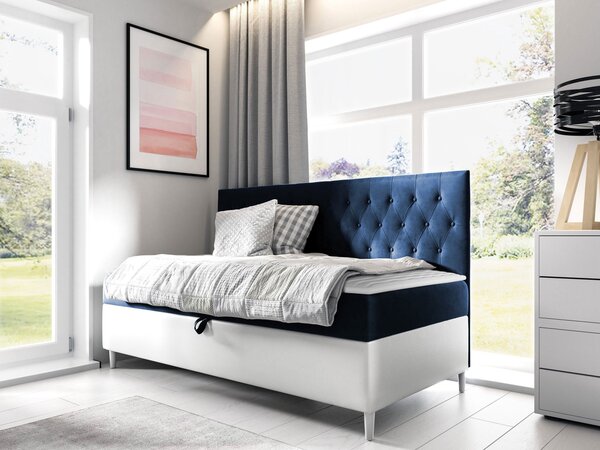 Mirjan24 Kontinentálna posteľ Junior Gerdise 2, Rozmer postele: 90x200, Dostupné poťahy: ekokoža Soft 017 (biela) + Fresh 09 5903211193064