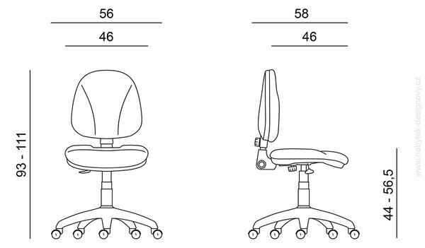 ANTARES - V10455513 - 1040 ERGO ANTISTATICKÁ SEDA, Šedá