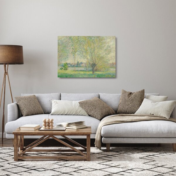 Sklenený obraz - Claude Monet, The Willows, reprodukcia (70x50 cm)