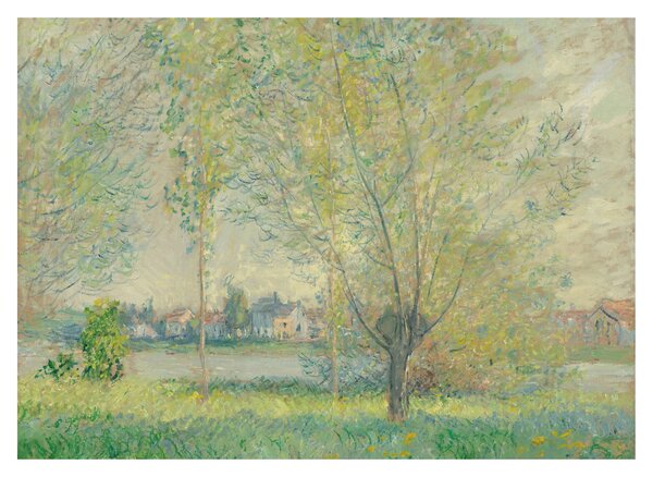Sklenený obraz - Claude Monet, The Willows, reprodukcia (70x50 cm)