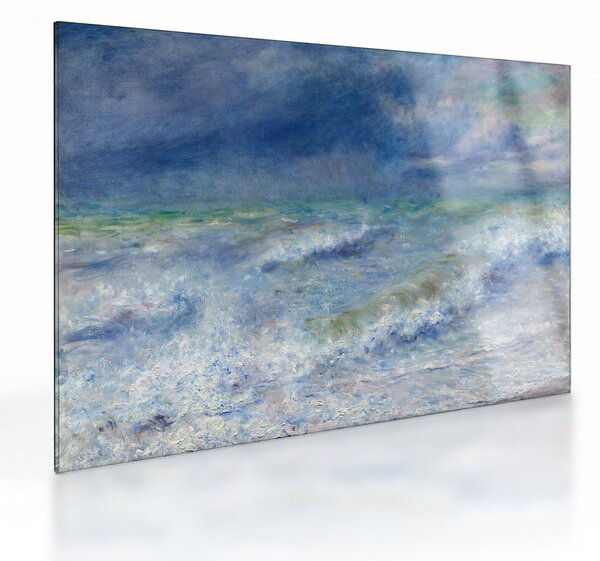 Sklenený obraz - Pierre-Auguste Renoir, Seascape, reprodukcia (70x50 cm)