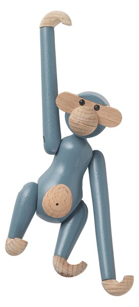 Drevená opička Monkey Mini Vintage Blue 9,5 cm
