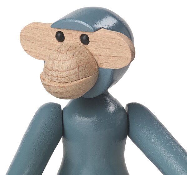 Drevená opička Monkey Mini Vintage Blue 9,5 cm