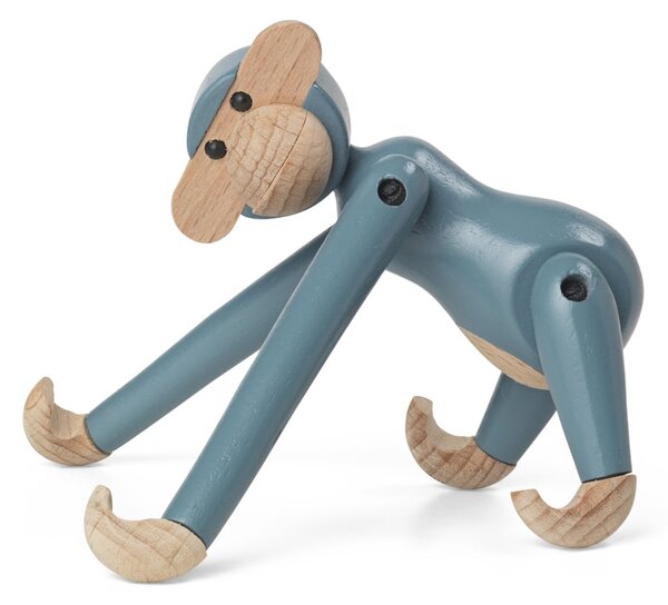Drevená opička Monkey Mini Vintage Blue 9,5 cm