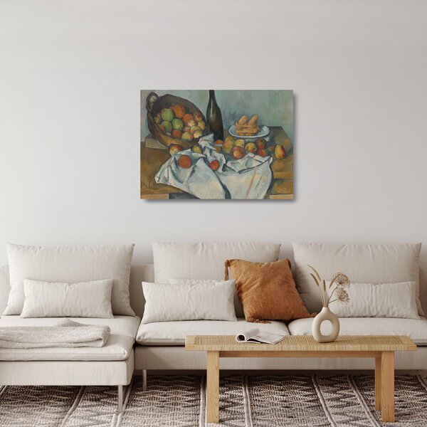 Sklenený obraz - Paul Cezanne, The Basket of Apples, reprodukcia (70x50 cm)