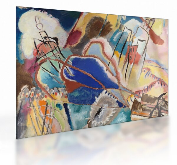 Sklenený obraz - Vasily Kandinsky, Improvisation No. 30 (Cannons), reprodukcia (70x50 cm)
