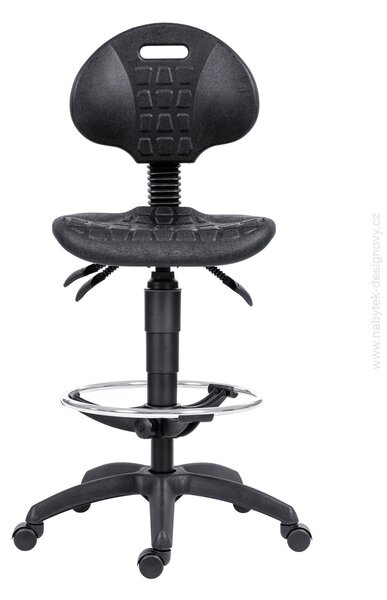 ANTARES - V12905050 - 1290 PU ASYN BASE PLAST EXTEND KOLIESKA, Čierna