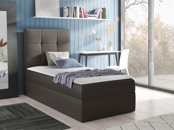 Mirjan24 Kontinentálna jednolôžková posteľ Kanvar 2, Strana: pravá, Rozmer postele: 80x200, Dostupné poťahy: ekokoža Soft 010 5903211206535