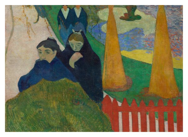 Sklenený obraz - Paul Gauguin, Arlésiennes (Mistral) , reprodukcia (70x50 cm)
