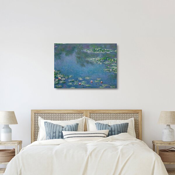 Sklenený obraz - Claude Monet, Water Lilies, reprodukcia (70x50 cm)